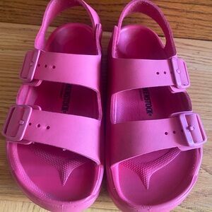Birkenstock Kids Bright Pink Slingback Sandals